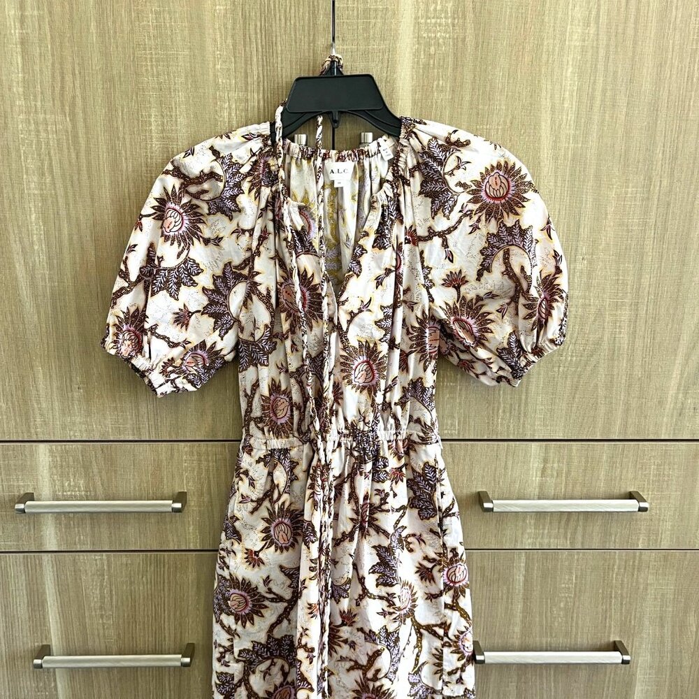 ALC floral printed dress